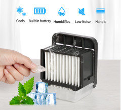 2000mAh Zasilany bateryjnie i akumulatorowy wentylator biurkowy USB do użytku na zewnątrz