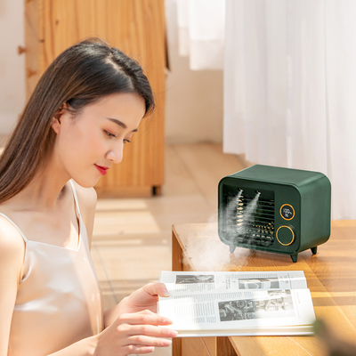 Najlepszy przenośny mini osobisty klimatyzator LED z akumulatorem Chłodzony wodą wentylator chłodzący USB