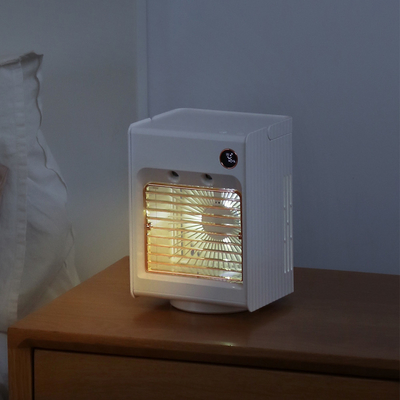 Home Office Table Osobisty klimatyzator 4000 mAh Akumulatorowy obrotowy klimatyzator powietrza Klimatyzator ze światłem