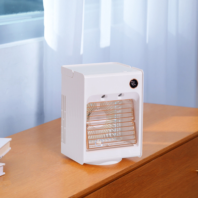 Home Office Table Osobisty klimatyzator 4000 mAh Akumulatorowy obrotowy klimatyzator powietrza Klimatyzator ze światłem