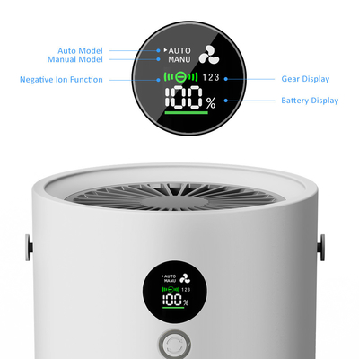 10000mAh Domowy oczyszczacz powietrza AP01 Smart H13 True Hepa White