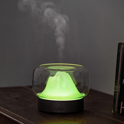 2021 Home Ultradźwiękowy 400ML LED Kolorowy Cool Mist Zapachowy Olejek Eteryczny Przezroczysty Dyfuzor Zapachowy Do Pokoju