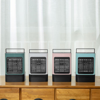 Przenośny wentylator chłodzący powietrze, światło LED, rozmiar biurka, regulowany kierunek wiatru