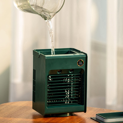 PCB Air Cool Water Spray Fan Zbiornik o pojemności 300 ml Akumulator przenośny klimatyzator