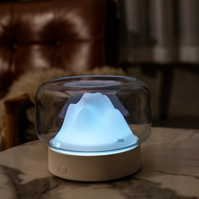 Cool Mist Aroma Oil Dyfuzor LED Night Light Kolorowy Ultrasonic Grey White