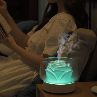 Ultradźwiękowy dyfuzor olejków aromatycznych 400 ml Kolorowa lampka nocna LED Zimna mgiełka