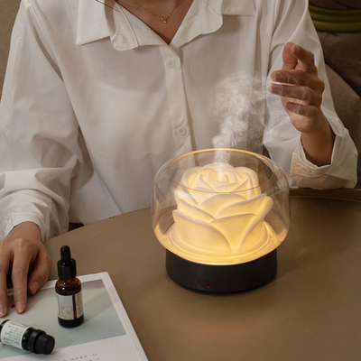 Ultradźwiękowy dyfuzor olejków aromatycznych 400 ml Kolorowa lampka nocna LED Zimna mgiełka