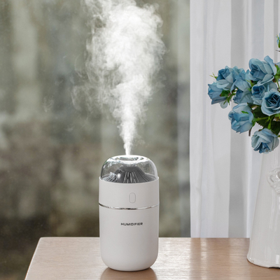 Kolorowy ultradźwiękowy nawilżacz powietrza Mini Volcano 320 ml Led Aroma Dyfuzor