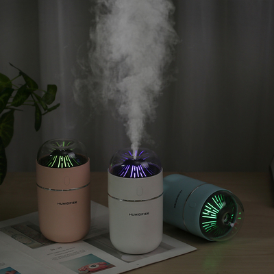 Kolorowy ultradźwiękowy nawilżacz powietrza Mini Volcano 320 ml Led Aroma Dyfuzor