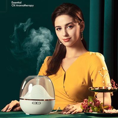 Biały pilot dyfuzor olejków aromatycznych 600 ml wyciszenie pokoju dwa tryby mgły