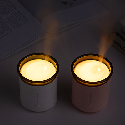 Biały dyfuzor do aromaterapii LED 200 ml ze zdalnym przenośnym ultradźwiękiem